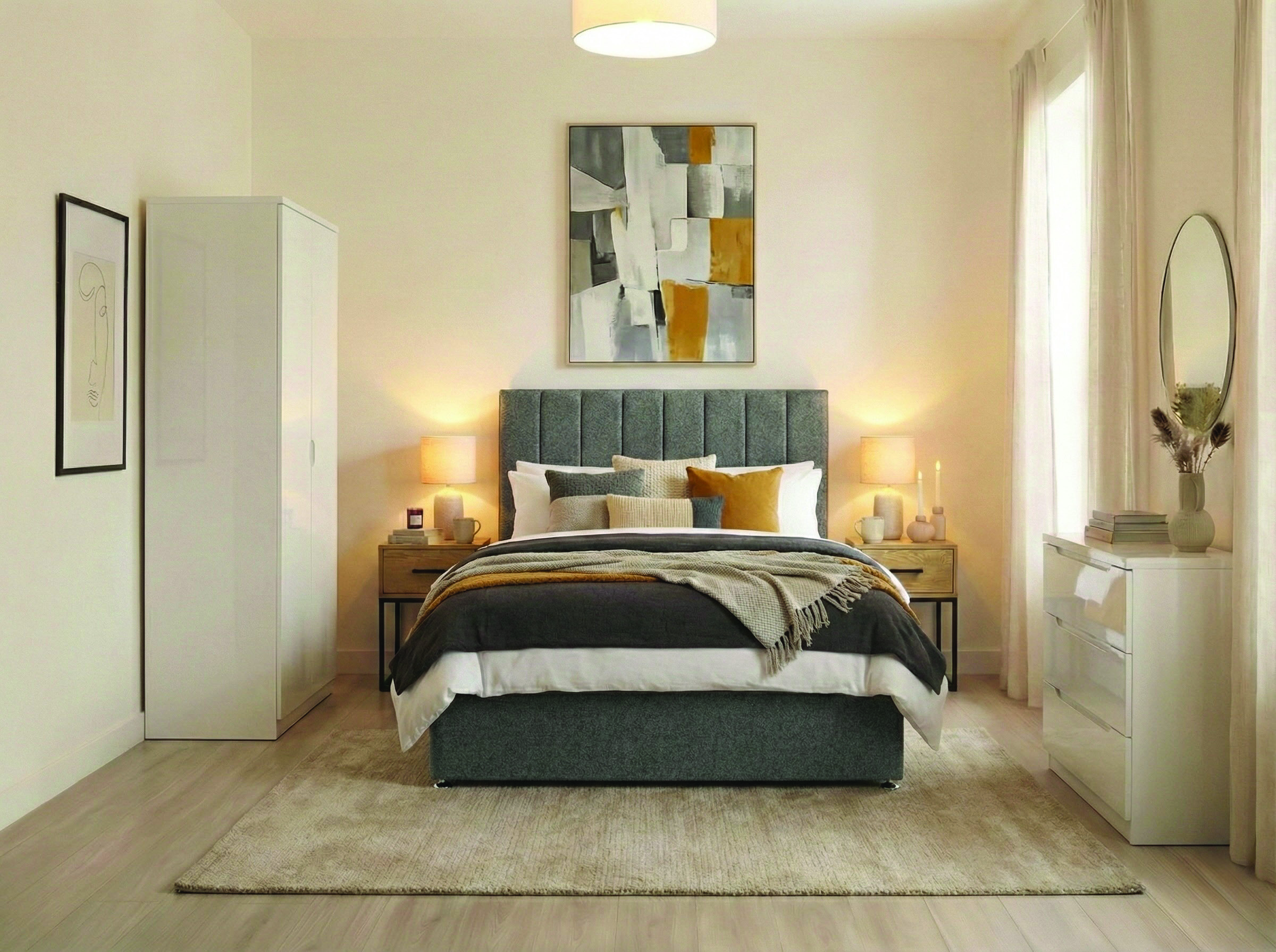 HMO furnished bedroom